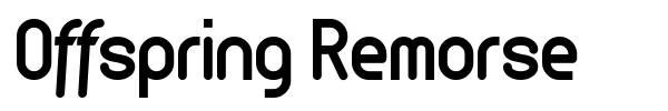 Offspring Remorse font preview